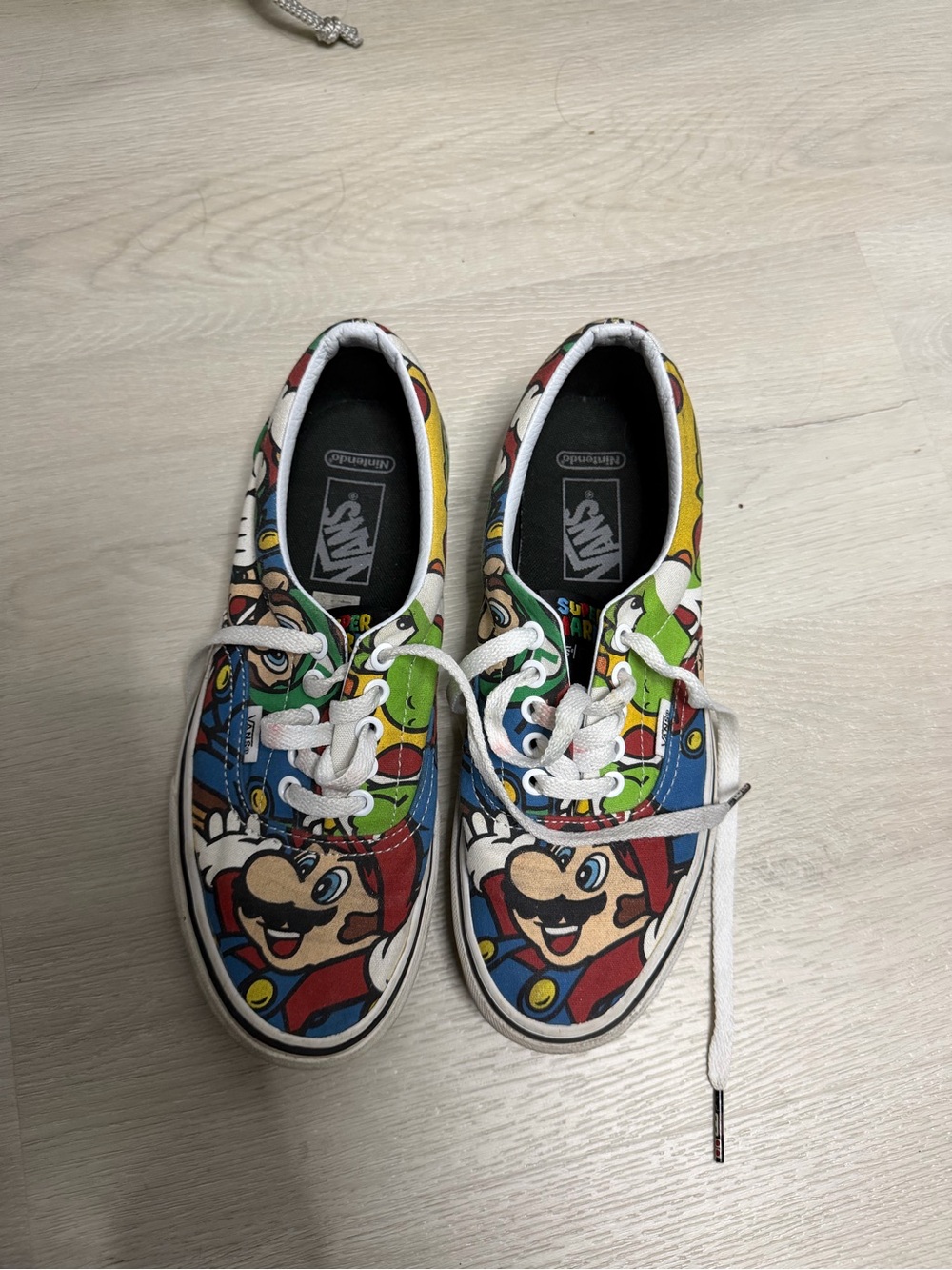 Vans Kids Multicolor Super Mario Canvas Lace-Up Sneakers